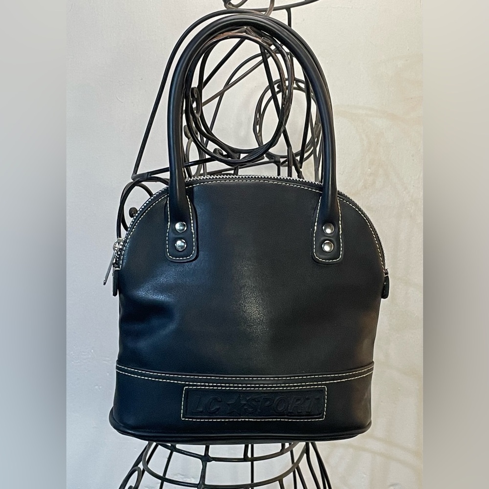 Liz Claiborne Sport Small Black Satchel #H-3